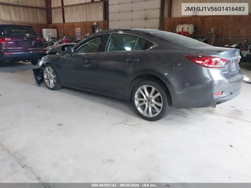 2016 Mazda Mazda6 I Touring VIN: JM1GJ1V56G1416483 Lot: 40392143