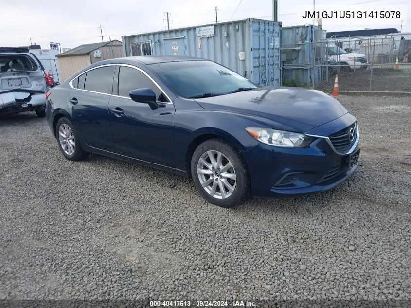 2016 Mazda 6 Sport VIN: JM1GJ1U51G1415078 Lot: 40417613