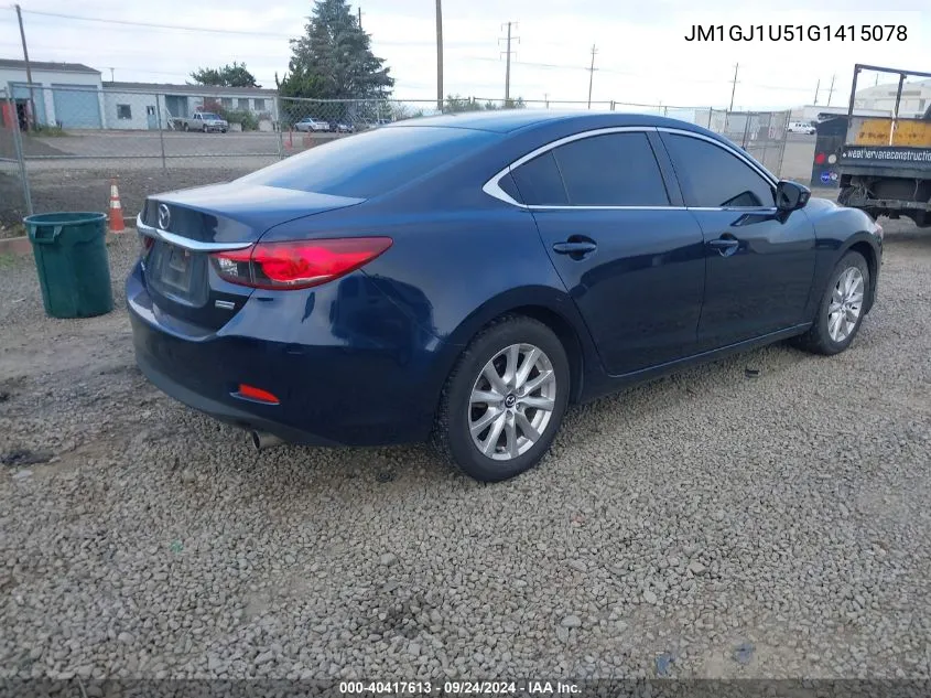 2016 Mazda 6 Sport VIN: JM1GJ1U51G1415078 Lot: 40417613