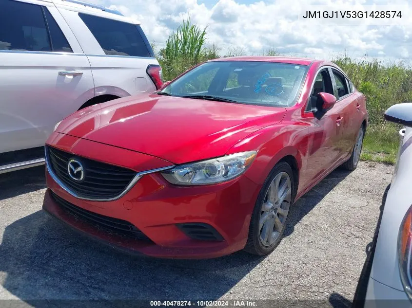 2016 Mazda Mazda6 I Touring VIN: JM1GJ1V53G1428574 Lot: 40478274