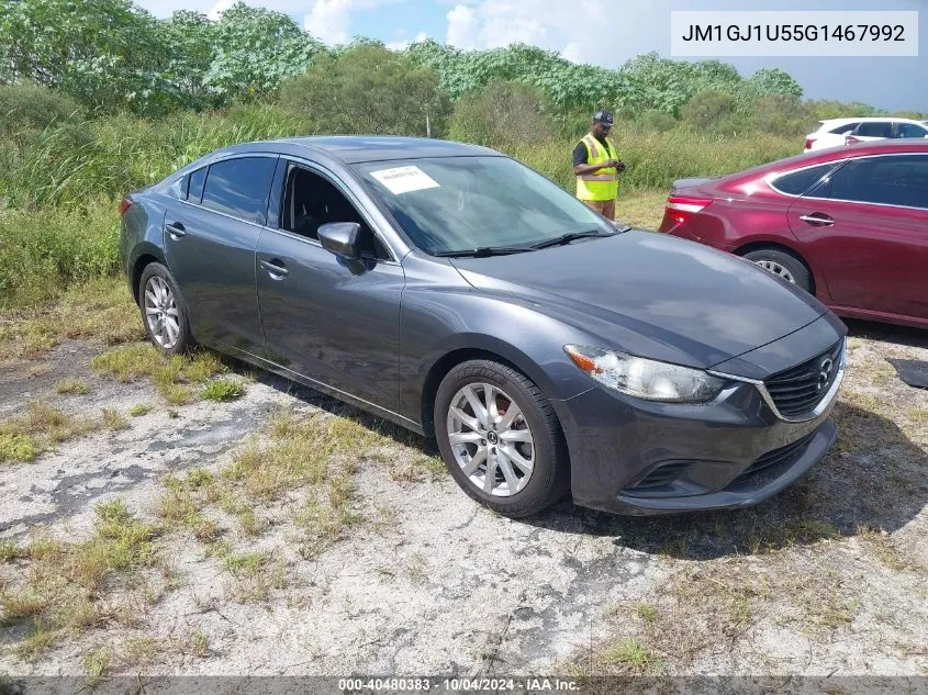 2016 Mazda Mazda6 I Sport VIN: JM1GJ1U55G1467992 Lot: 40480383