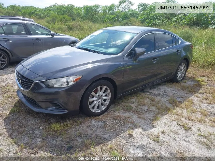 2016 Mazda Mazda6 I Sport VIN: JM1GJ1U55G1467992 Lot: 40480383