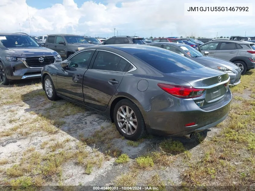 2016 Mazda Mazda6 I Sport VIN: JM1GJ1U55G1467992 Lot: 40480383