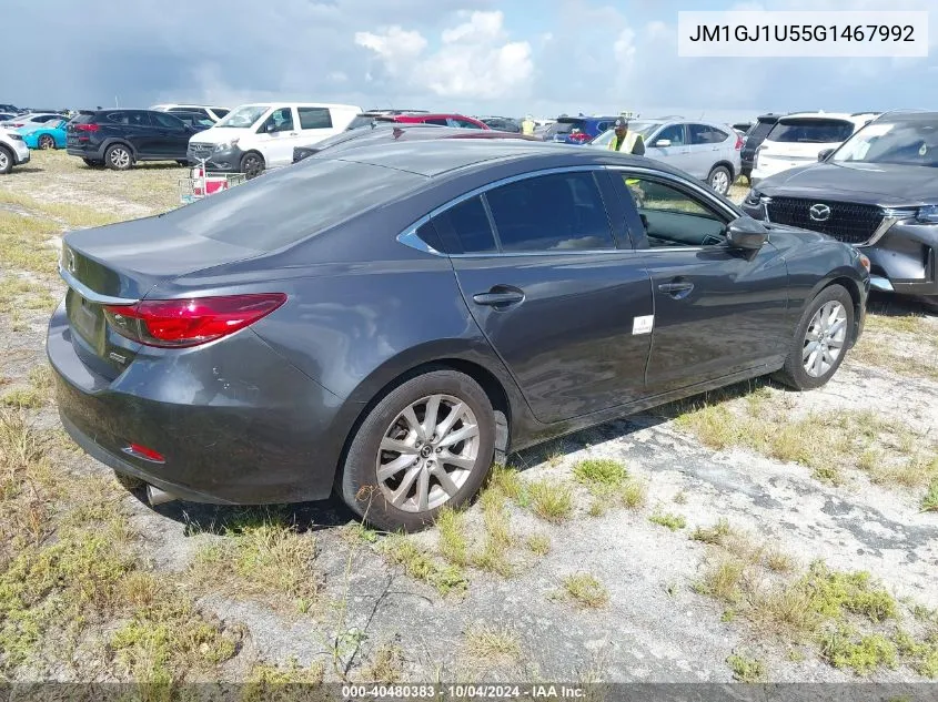 2016 Mazda Mazda6 I Sport VIN: JM1GJ1U55G1467992 Lot: 40480383