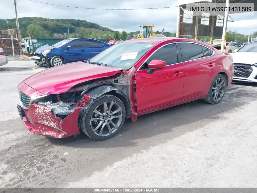 2016 Mazda Mazda6 I Grand Touring VIN: JM1GJ1W59G1431509 Lot: 40492166