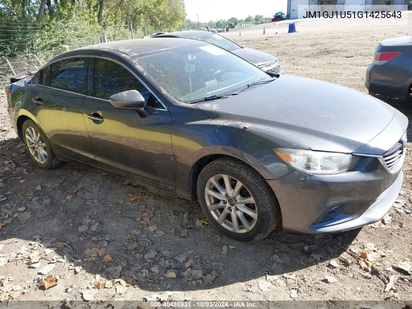 JM1GJ1U51G1425643 2016 Mazda Mazda6 I Sport