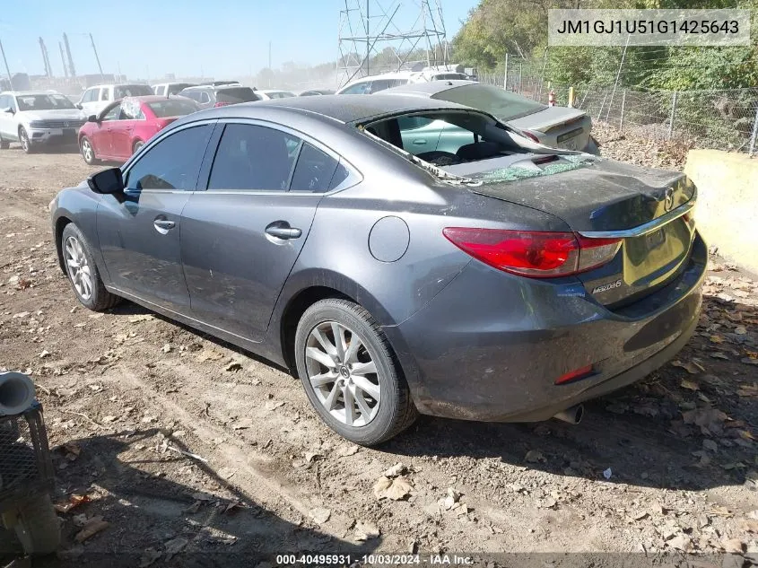 2016 Mazda Mazda6 I Sport VIN: JM1GJ1U51G1425643 Lot: 40495931