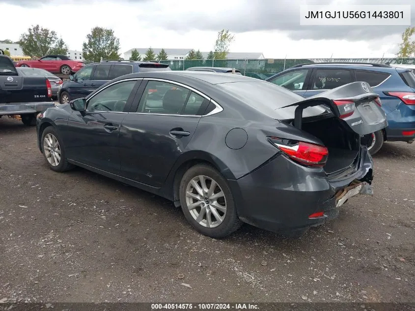 JM1GJ1U56G1443801 2016 Mazda 6 Sport