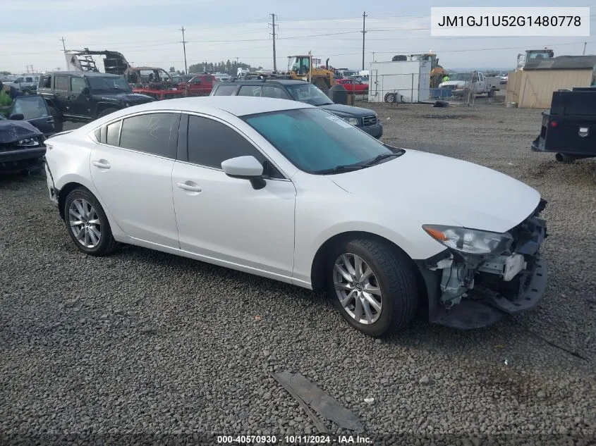 JM1GJ1U52G1480778 2016 Mazda Mazda6 Sport