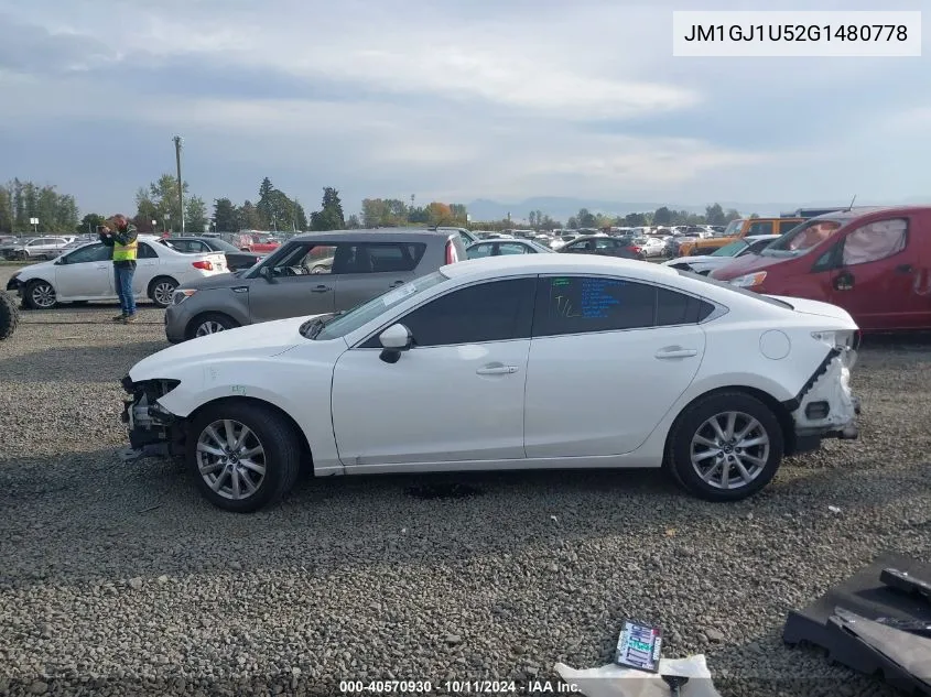 JM1GJ1U52G1480778 2016 Mazda Mazda6 Sport