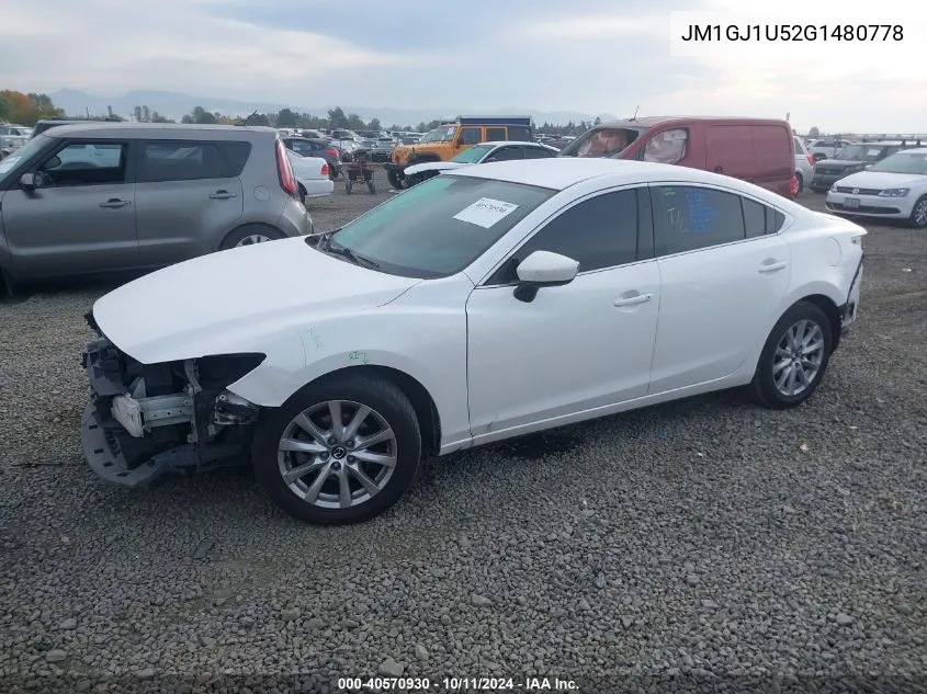 JM1GJ1U52G1480778 2016 Mazda Mazda6 Sport