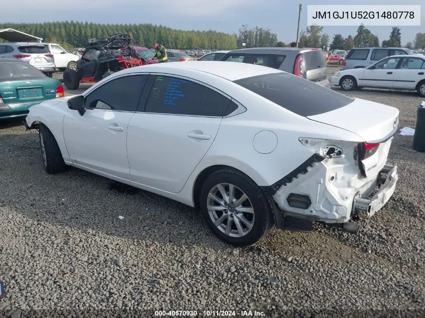 JM1GJ1U52G1480778 2016 Mazda Mazda6 Sport