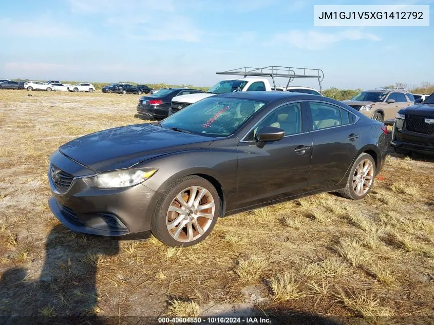 2016 Mazda Mazda6 I Touring VIN: JM1GJ1V5XG1412792 Lot: 40604850