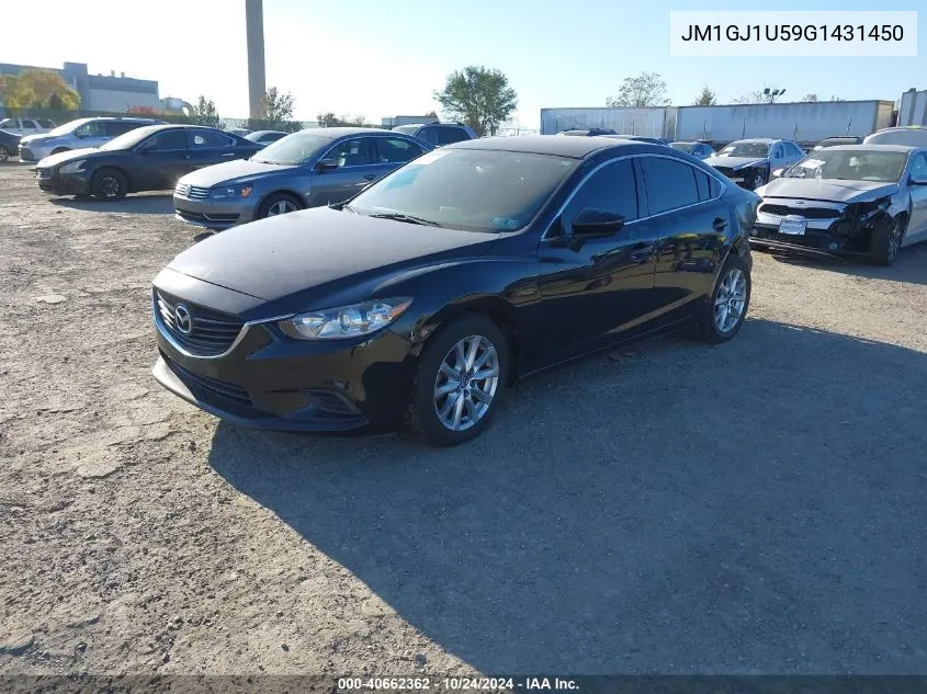 2016 Mazda Mazda6 I Sport VIN: JM1GJ1U59G1431450 Lot: 40662362