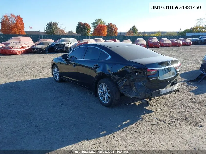 2016 Mazda Mazda6 I Sport VIN: JM1GJ1U59G1431450 Lot: 40662362