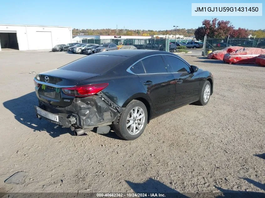 2016 Mazda Mazda6 I Sport VIN: JM1GJ1U59G1431450 Lot: 40662362