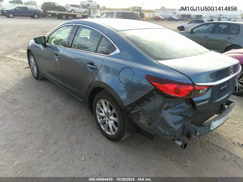 2016 Mazda Mazda6 I Sport VIN: JM1GJ1U50G1414858 Lot: 40684435