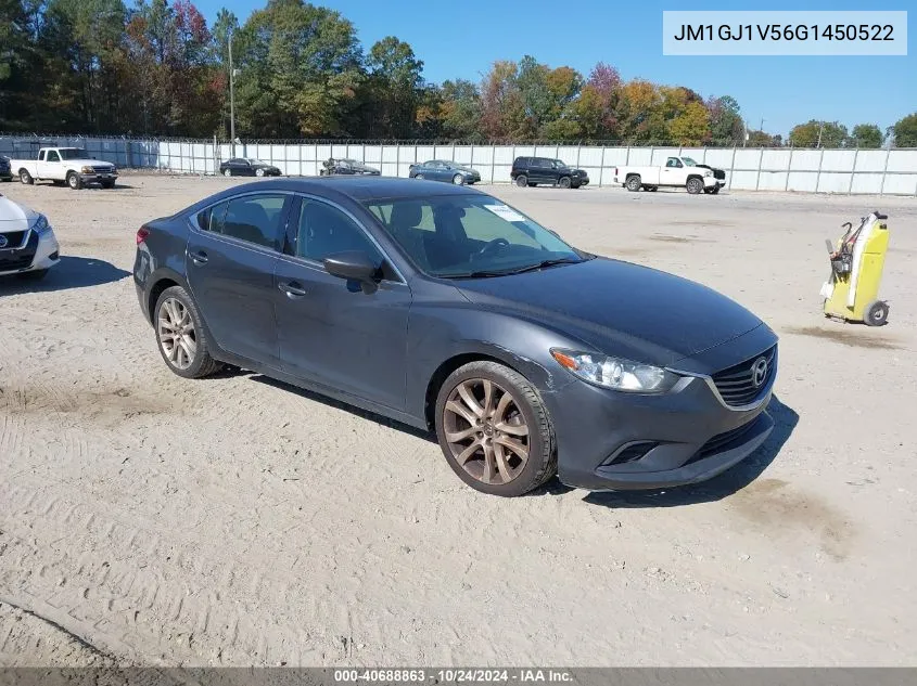 2016 Mazda Mazda6 I Touring VIN: JM1GJ1V56G1450522 Lot: 40688863