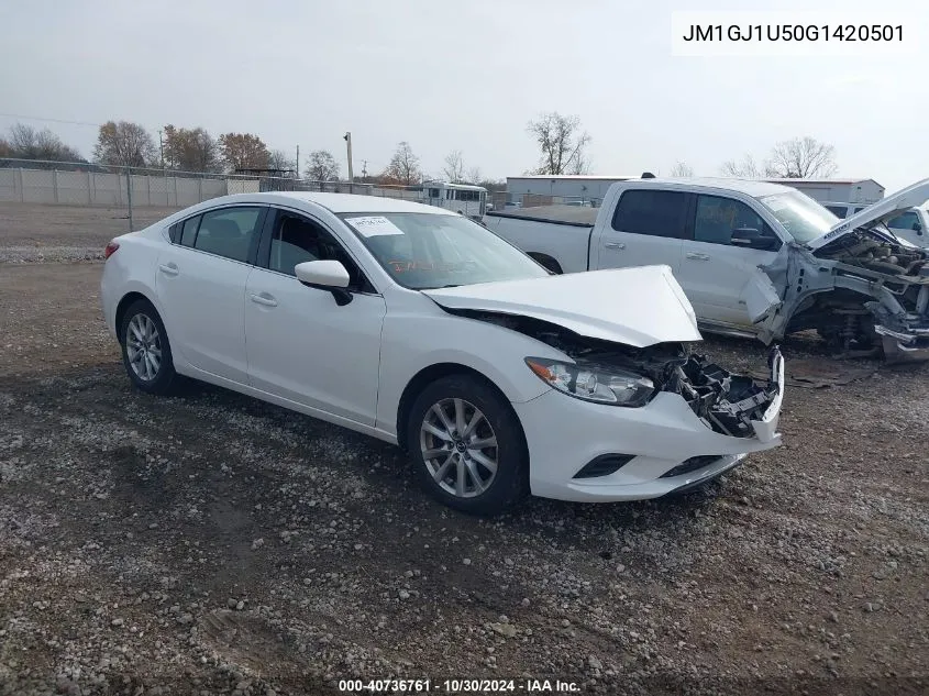 2016 Mazda Mazda6 I Sport VIN: JM1GJ1U50G1420501 Lot: 40736761