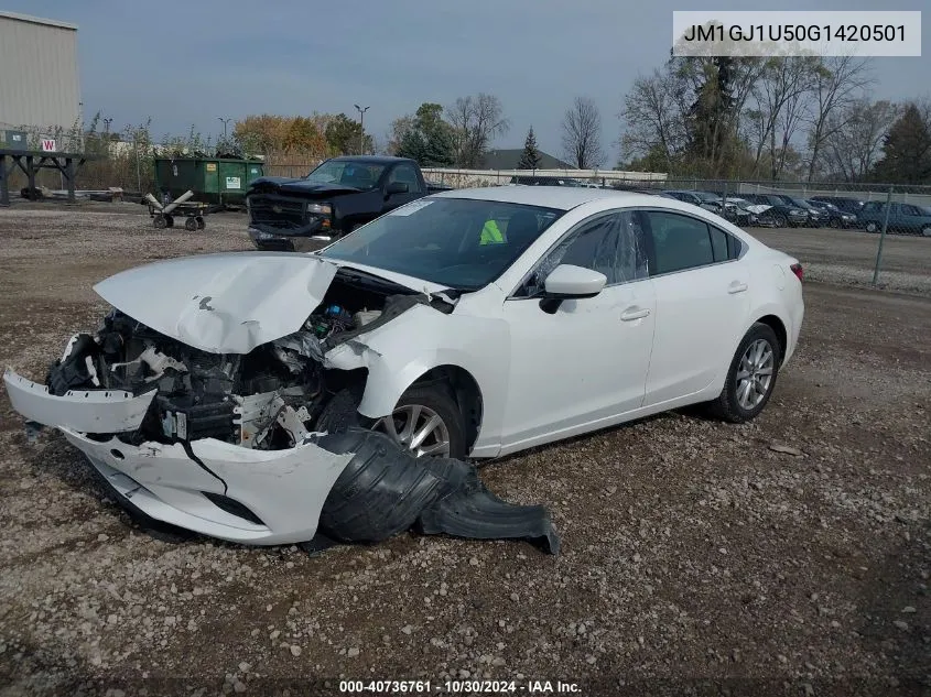 2016 Mazda Mazda6 I Sport VIN: JM1GJ1U50G1420501 Lot: 40736761