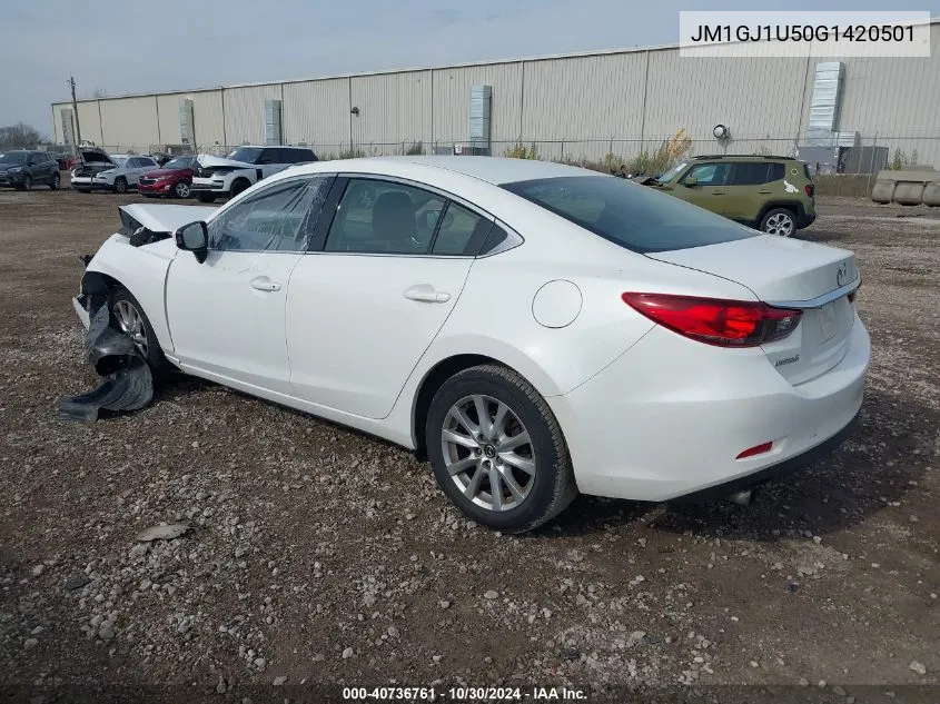 2016 Mazda Mazda6 I Sport VIN: JM1GJ1U50G1420501 Lot: 40736761