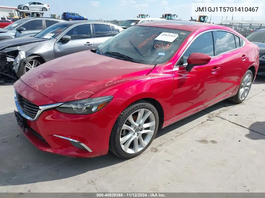 2016 Mazda Mazda6 I Touring VIN: JM1GJ1T57G1410467 Lot: 40829365