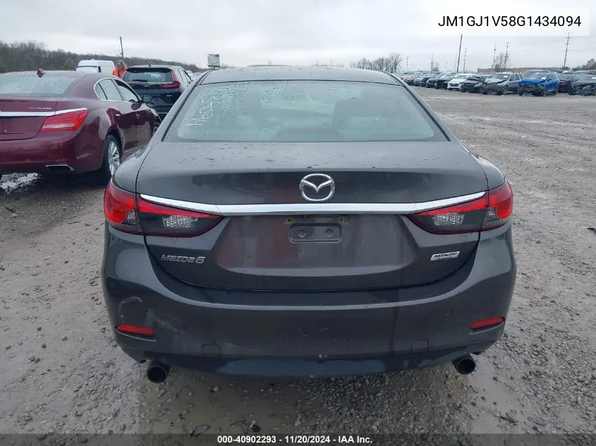 2016 Mazda Mazda6 I Touring VIN: JM1GJ1V58G1434094 Lot: 40902293