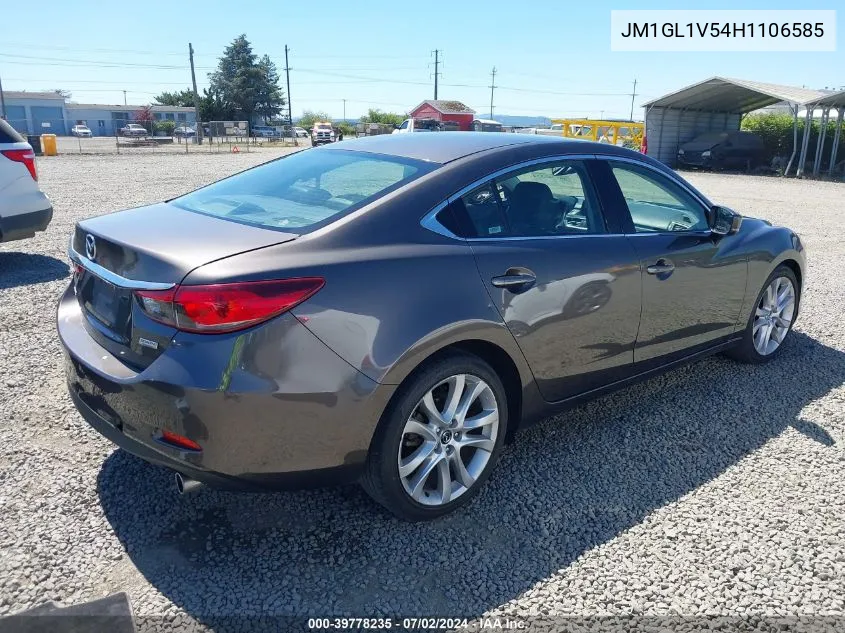 2017 Mazda Mazda6 Touring VIN: JM1GL1V54H1106585 Lot: 39778235