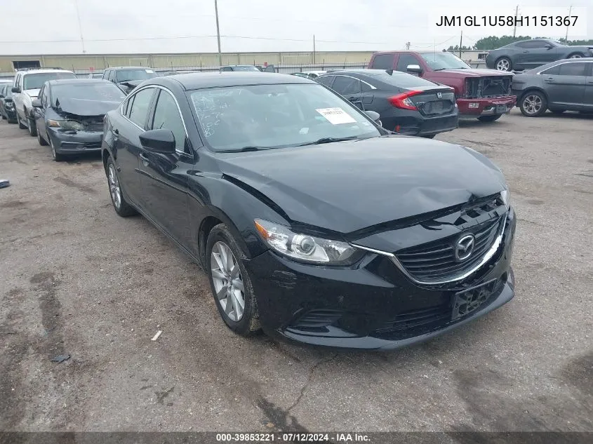 JM1GL1U58H1151367 2017 Mazda Mazda6 Sport