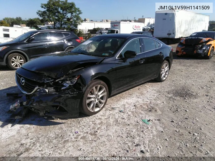 2017 Mazda Mazda6 Touring VIN: JM1GL1V59H1141509 Lot: 40078735