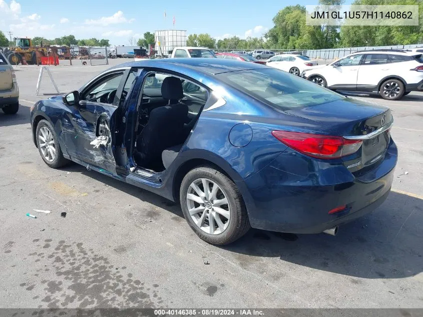 2017 Mazda Mazda6 Sport VIN: JM1GL1U57H1140862 Lot: 40146385