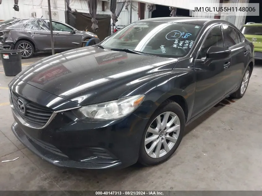 2017 Mazda Mazda6 Sport VIN: JM1GL1U55H1148006 Lot: 40147313