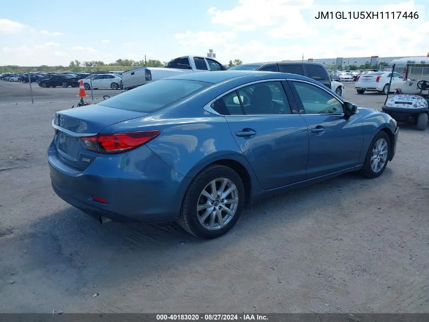 2017 Mazda Mazda6 Sport VIN: JM1GL1U5XH1117446 Lot: 40183020