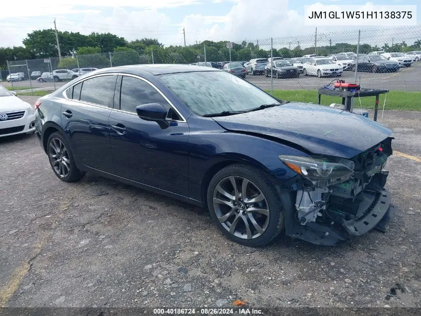 2017 Mazda Mazda6 Grand Touring VIN: JM1GL1W51H1138375 Lot: 40186724