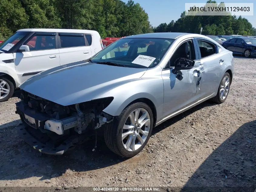 2017 Mazda Mazda6 Touring VIN: JM1GL1V5XH1129403 Lot: 40249720