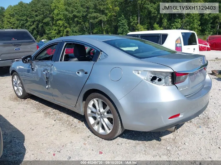 2017 Mazda Mazda6 Touring VIN: JM1GL1V5XH1129403 Lot: 40249720