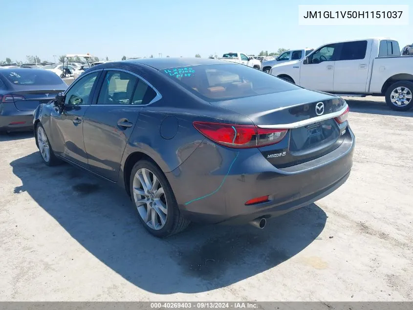 JM1GL1V50H1151037 2017 Mazda Mazda6 Touring