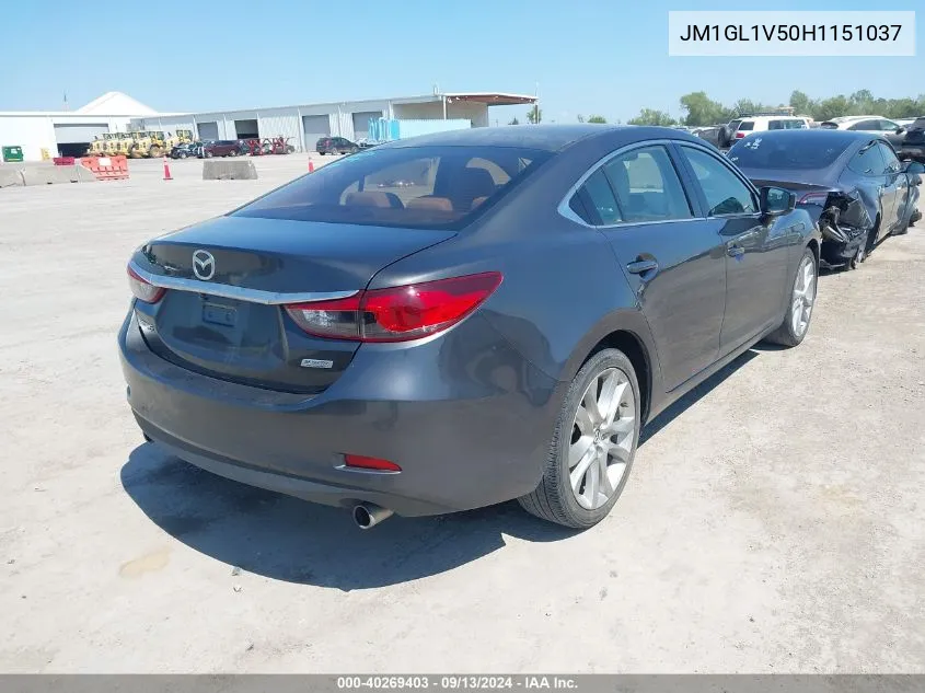 JM1GL1V50H1151037 2017 Mazda Mazda6 Touring