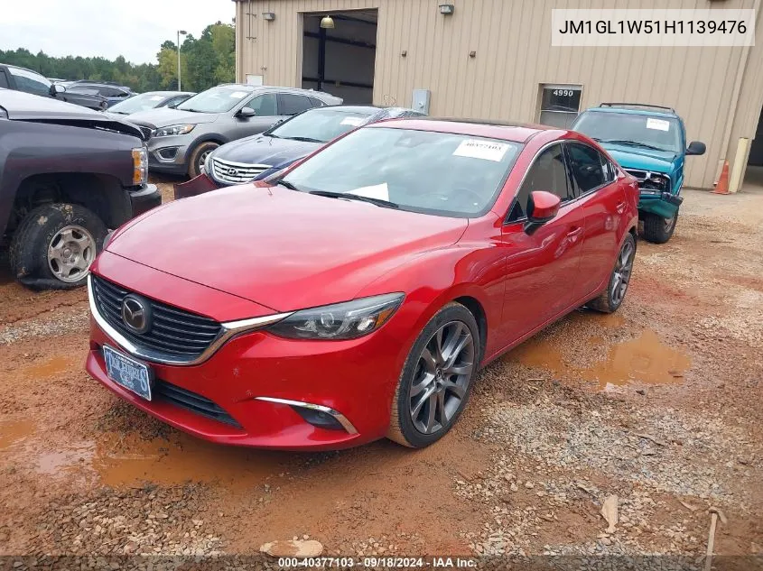 2017 Mazda 6 Grand Touring VIN: JM1GL1W51H1139476 Lot: 40377103