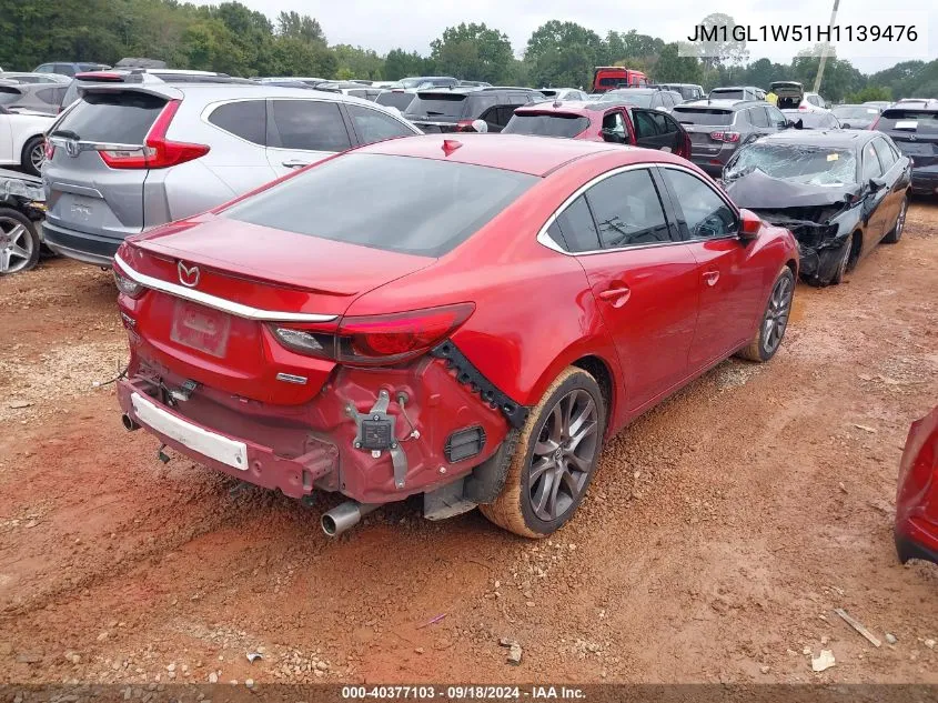 2017 Mazda 6 Grand Touring VIN: JM1GL1W51H1139476 Lot: 40377103