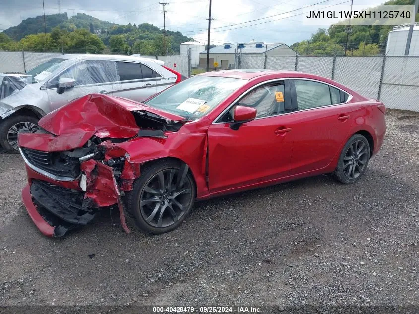 2017 Mazda Mazda6 Grand Touring VIN: JM1GL1W5XH1125740 Lot: 40428479