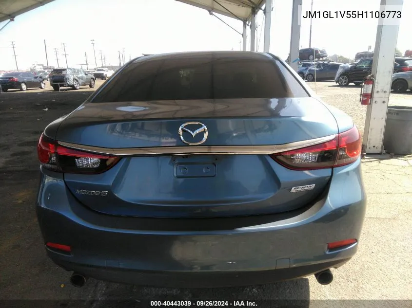 2017 Mazda Mazda6 Touring VIN: JM1GL1V55H1106773 Lot: 40443039