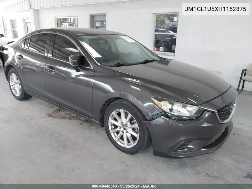 2017 Mazda Mazda6 Sport VIN: JM1GL1U5XH1152875 Lot: 40446540