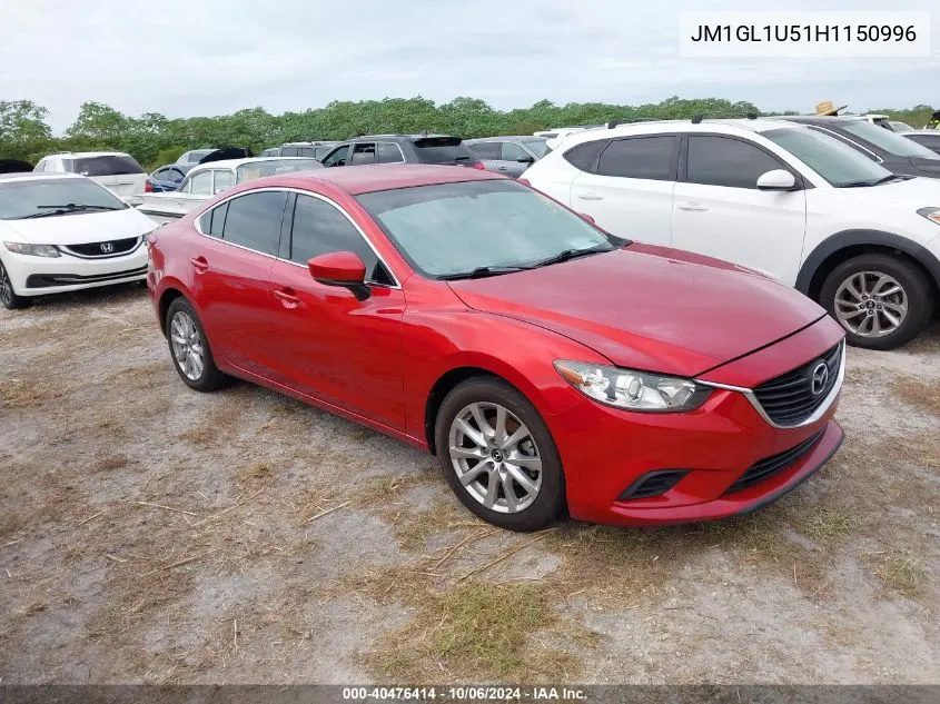 2017 Mazda 6 Sport VIN: JM1GL1U51H1150996 Lot: 40476414