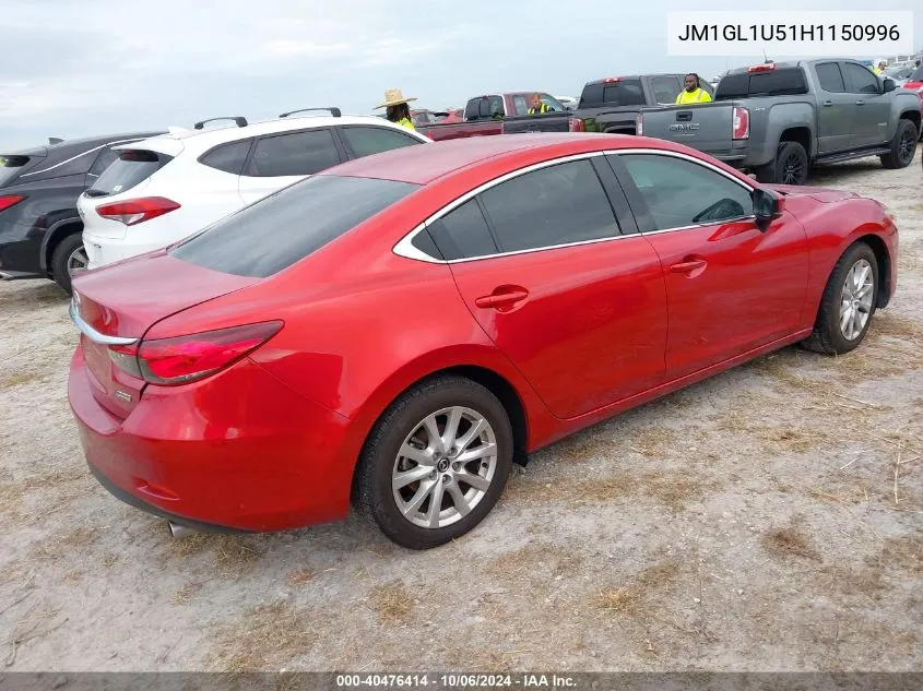 2017 Mazda 6 Sport VIN: JM1GL1U51H1150996 Lot: 40476414