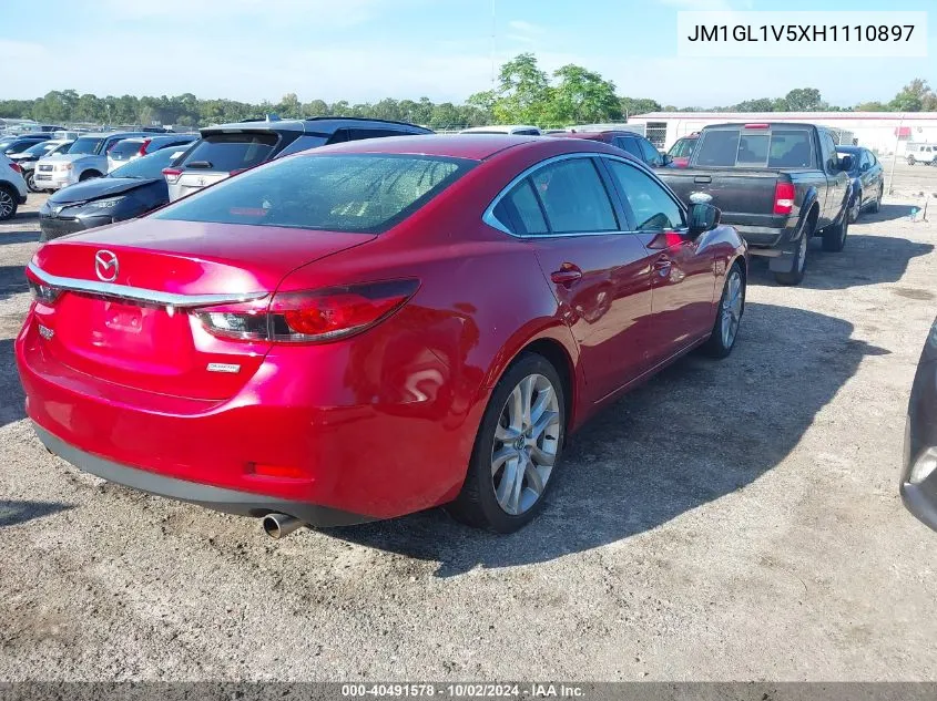 2017 Mazda Mazda6 Touring VIN: JM1GL1V5XH1110897 Lot: 40491578