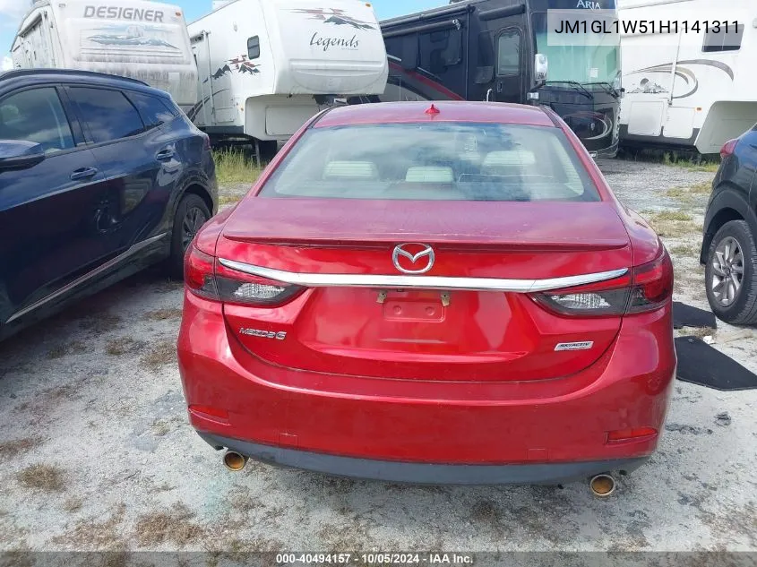 2017 Mazda 6 Grand Touring VIN: JM1GL1W51H1141311 Lot: 40494157