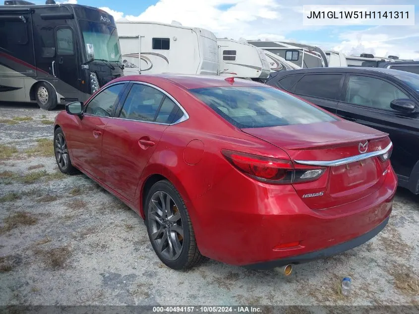 2017 Mazda 6 Grand Touring VIN: JM1GL1W51H1141311 Lot: 40494157