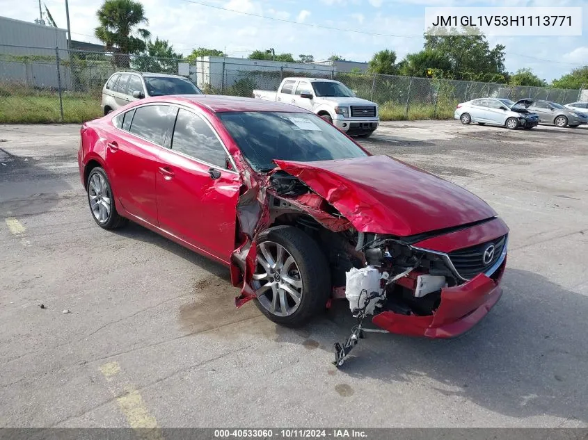 2017 Mazda Mazda6 Touring VIN: JM1GL1V53H1113771 Lot: 40533060