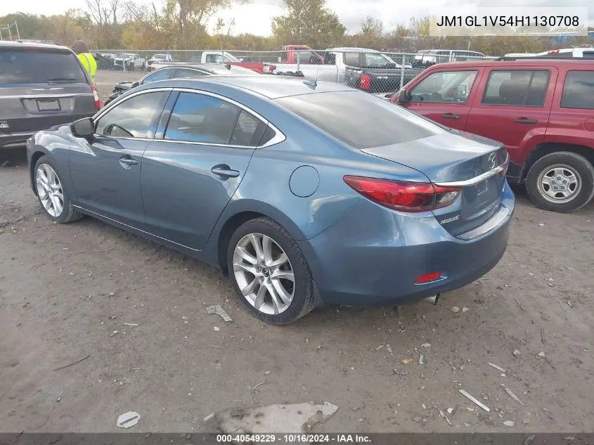 2017 Mazda Mazda6 Touring VIN: JM1GL1V54H1130708 Lot: 40549229